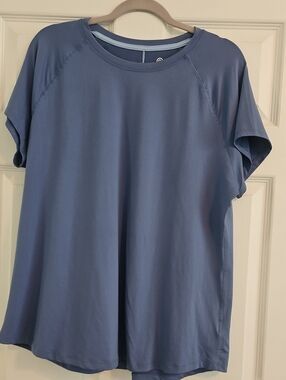 Champion Short-Sleeve Crew Tee in Slate Blue